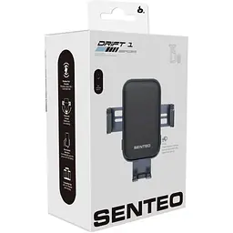 Автотримач із бездротовою зарядкою Senteo SH-01 Drift 1 Wireless Charging 15W Airvent Black [171636] - мініатюра 2