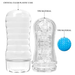 Мастурбатор Pretty Love Vacuum Cup Stellar блакитний - мініатюра 2