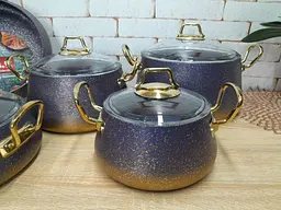 Набір посуду O.M.S. Collection 3042 Blue 9 предметів - мініатюра 10