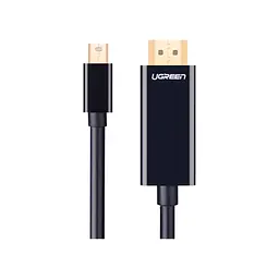 Кабель мультимедійний miniDisplayPort M to HDMI M 1.5m MD101 4K black Ugreen (20848) - мініатюра 3