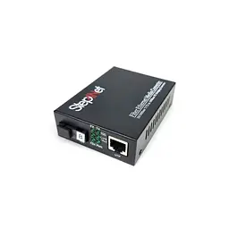 Медіаконвертер 10/100Base-TX to 100Base-FX, SM, 1550nm, SC/PC, 20км Step4Net (MC-R-0,1-1SM-1550nm-20-LFP)