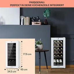 Винний холодильник Klarstein Shiraz 18 Slim Uno (10040215) - мініатюра 3