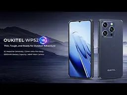 Смартфон захищений Oukitel WP52 4/256GB 5G 6500 mah синій - мініатюра 5