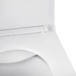 Унітаз підвісний Kroner Eifel WHI493436 RIMLESS безобідковий з сидінням Slim Duroplast / Soft-close / Quick relase (KE493436WHIR), Білий - мініатюра 7