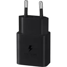 Зарядний пристрій Samsung USB-C 15 Вт чорний + кабель USB-C 1 м (EP-T1510XBEGEU) - мініатюра 8