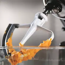 Насадка-лопатка KitchenAid 5KFE35T для чаші 3,3 л з гнучким ребром, біла - мініатюра 2