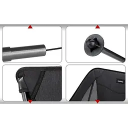 Крісло складане Naturehike Stellaluna L04 CNK2450JJ015, розмір M, алюміній, коричневий - мініатюра 5