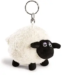 М'яка іграшка брелок Овечка Шон Ширлі NICI Shirley Shaun the Sheep 10 см плюшева біла (SKU-273)