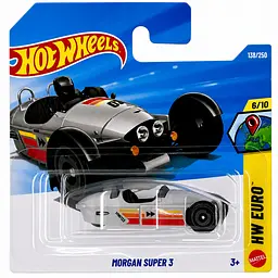 Базова машинка Hot Wheels HW Euro Morgan Super 3 срібляста (5785) JJJ91-N521