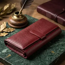 Сучасний гаманець для жінок ST Leather 19392 темно-червоний - мініатюра 4