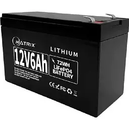 Аккумуляторная батарея для ИБП Matrix 12.8 V / 6 А*ч (MLR 1206)
