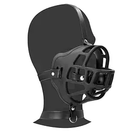 Маска-намордник з кляпом - Ouch! Xtreme Muzzle with Removable Ball Gag - мініатюра 2