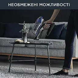 Пилосос бездротовий Rowenta XFORCE FLEX 14.60 AQUA 200 Вт вологе прибирання автон. робота до 70 хв НЕРА чорно-синій - мініатюра 4