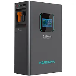 Акумуляторна батарея Marsriva LiFePO4, 25.6V/204Ah, 5.22KWH, настінний - мініатюра 2