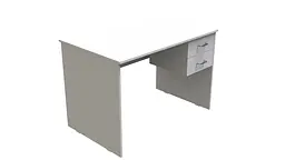 Стіл комп'ютерний Вінсент Ferrum-decor 750x1100x700 ДСП Біле 16 мм (FRD-104806) - мініатюра 2