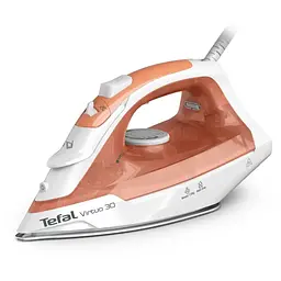 Парова праска Tefal Virtuo FV2C40E0, 120 г/хв, 0,24 літра, 2000 Вт, Білий / Помаранчевий