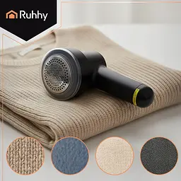 Машинка для видалення ковтунців Ruhhy 25559, акумуляторна, LCD-дисплей, 3 швидкості, USB Type-C, 5 Вт - мініатюра 3