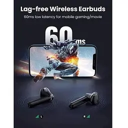 Навушники бездротові Ugreen HiTune T2 True Wireless Earbuds чорні (80653) - мініатюра 4