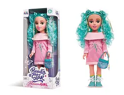 Модна лялька Blossom Girl з бірюзовим волоссям та сумочкою для ігор, Kids hits Beauty Star (KH35/004)