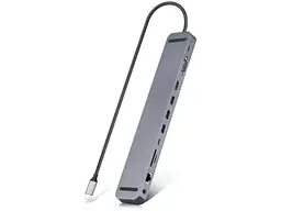 Мультипортовий адаптер REAL-EL CQ-1000 Space Grey (EL123110005)