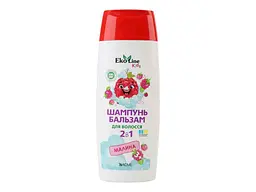 Шампунь-бальзам EKOLINE 250мл Дитячий 2в1 Малина