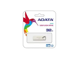 USB флеш накопичувач ADATA 32 GB UV210 Metal Golden Silver (AUV210-32G-RGD) - мініатюра 2