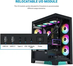 Корпус SAMA V50 без БЖ (V50-BKADA4X1-GL) Black - мініатюра 11