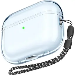 Чохол AhaStyle Transparent Case для Airpods Pro 2 Blue [133862]