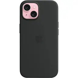 Оригінальний силіконовий чохол Apple Silicone Case with MagSafe для iPhone 15 (6.1") Midnight Black MT0J3ZM/A - мініатюра 2
