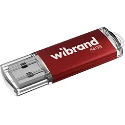 USB флеш накопичувач Wibrand 64GB Cougar Red USB 2.0 (WI2.0/CU64P1R)