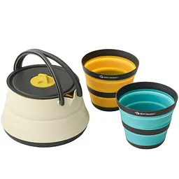 Набір посуду Sea to Summit Frontier UL Collapsible Kettle Cook Set w/Sack з чохлом Різнокольоровий