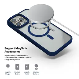 Чохол ArmorStandart Unit MagSafe для Apple iPhone 16 Pro Max Dark Blue - мініатюра 4