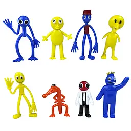 Набір фігурок Райдужні друзі Rainbow Friends 8 шт Іграшки з Roblox - мініатюра 1