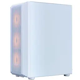 Корпус 1stPlayer H6-WH-4F7-W, White, без БП, Midi Tower, ATX / Micro ATX / Mini ITX, 1xUSB 3.0 / 2xUSB 2.0, макс. CPU - 165 мм / VGA - 320 мм, 4x120 мм ARGB, бічна панель із загартованого скла - мініатюра 5