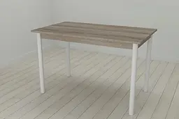 Стіл кухонний Ferrum-decor Беніта 75x120x80 Білий ДСП Сонома Трюфель 16мм (FRD-106286)