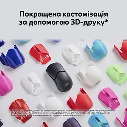 Комп'ютерна миша HyperX Pulsefire SAGA PRO RGB USB-A/WL/BT чорний teh0014115 - мініатюра 9