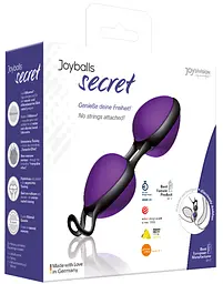 Вагінальні кульки Joyballs Secret, purple/black Joydivision 48-15004 91199 - мініатюра 1
