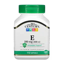 Вітамін E, E 180 mg (400 IU) - 110 softgels