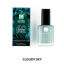 Швидковисихаючий лак для нігтів Avon «УльтраКолір за 60 секунд» Cloudy Sky,10 мл (494693243) - мініатюра 1