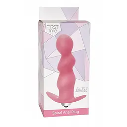 Анальна пробка Lola Toys Plug Spiral 9.5 см рожевий - мініатюра 2