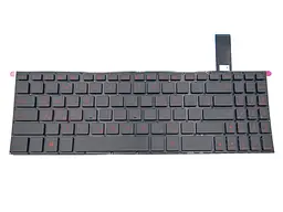 Клавіатура для ASUS FX570UD, FX570Z, FX570ZD, FX570U, X570U, X570UD, X570ZD, X570D, K570U, K570UD, K570Z, K570ZD (RU Black з підсвічуванням) - мініатюра 3