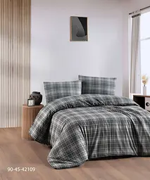 Постільна білизна Grey Plaid Фланель Cotton Collection pbe0052040