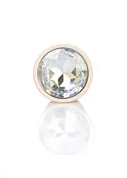 Анальна пробка - Jewellery Pearl Gold Plug Clear S - мініатюра 2