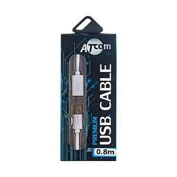 Кабель Atcom (13424) USB 2.0 AM/AF, 0.8м, белый - миниатюра 2