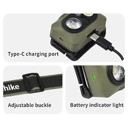 Ліхтар налобний Naturehike CNK2450ZM010, зелений - мініатюра 3