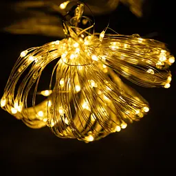 Гірлянда-штора Роса 300 LED 10 ниток 3*3 м USB GarlandoPro USB173308Y - мініатюра 7