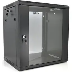 Шафа настінна Merlion 12U 19 600 x 450 x 634 (Ш x Г x В)мм, black (Ml3-6412)