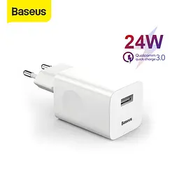 Мережевий зарядний пристрій Baseus Wall Charger QC3.0 (CCALL-BX02) білий - мініатюра 3