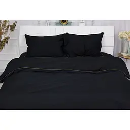 Постільна білизна MirSon Сатин Premium Corner Black Pearl 2х160х220 (2200001717640) - мініатюра 2