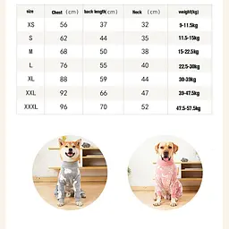 Утеплена піжама для собак Wan Talk Pet Onesie PJs Slim Fit, Pink, 3XL - мініатюра 5